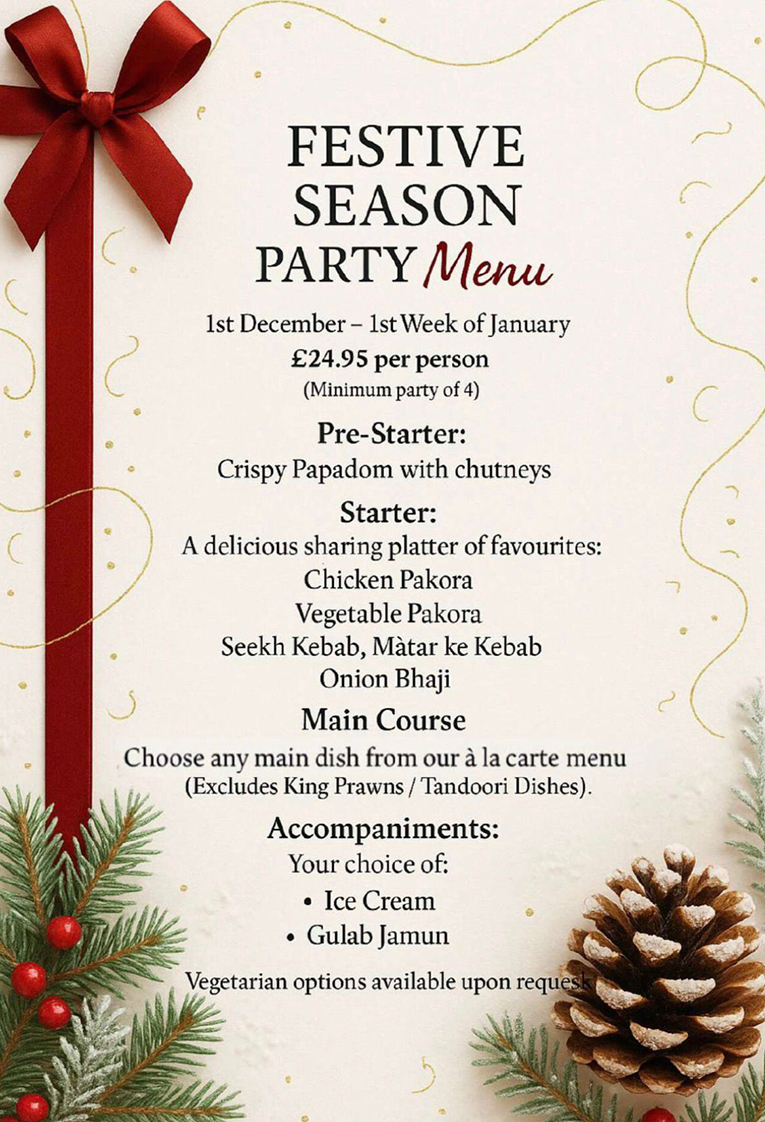 Festive Season Menu