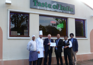Taste of India Rosyth Awarded